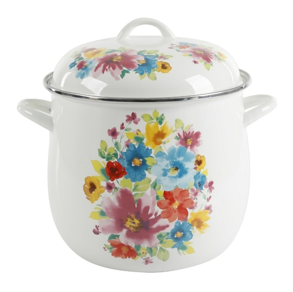 ❤️ New Pioneer Woman Breezy Blossom 12 Qt Stock Pot - Picture 7 of 7